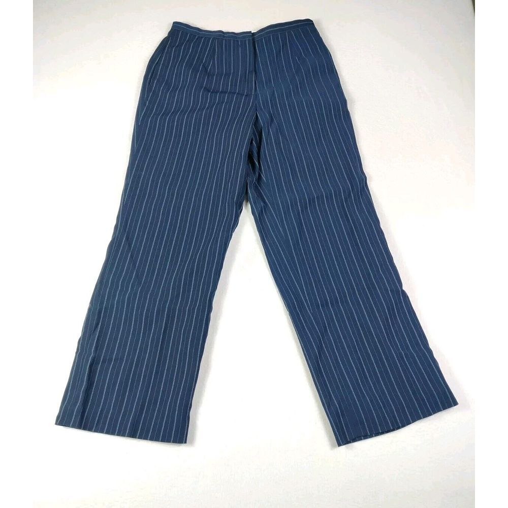 East 5th Dress Pants Woman's‎ 12P Blue Pinstripe Corpcore Professional Career